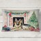 Edge Collections - 12" X 16" - Multicolor - On Pillow Throw Christmas Waiting German Shepherd 1360 - 1 Piece
